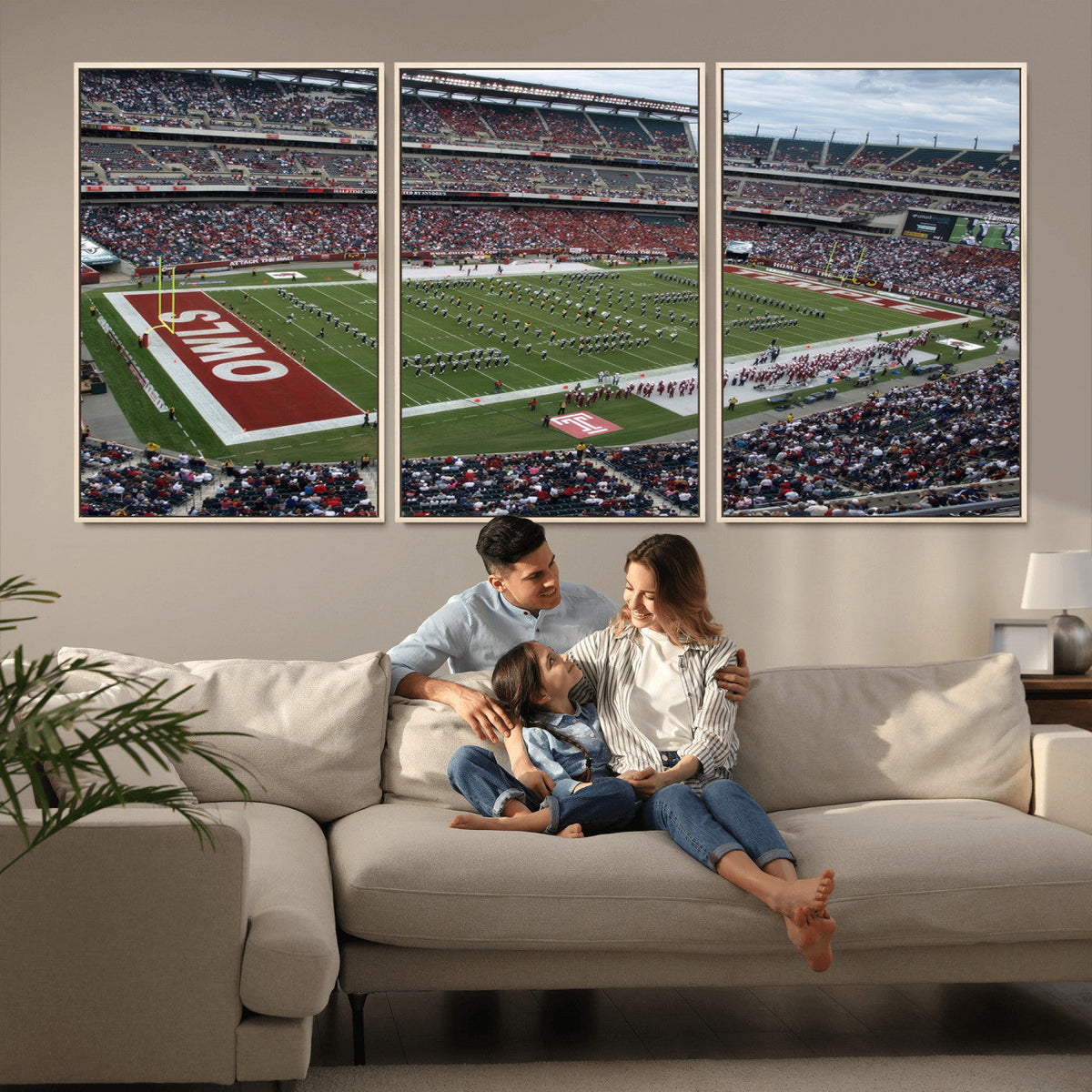 The Temple University Owls Athletics Team Print -