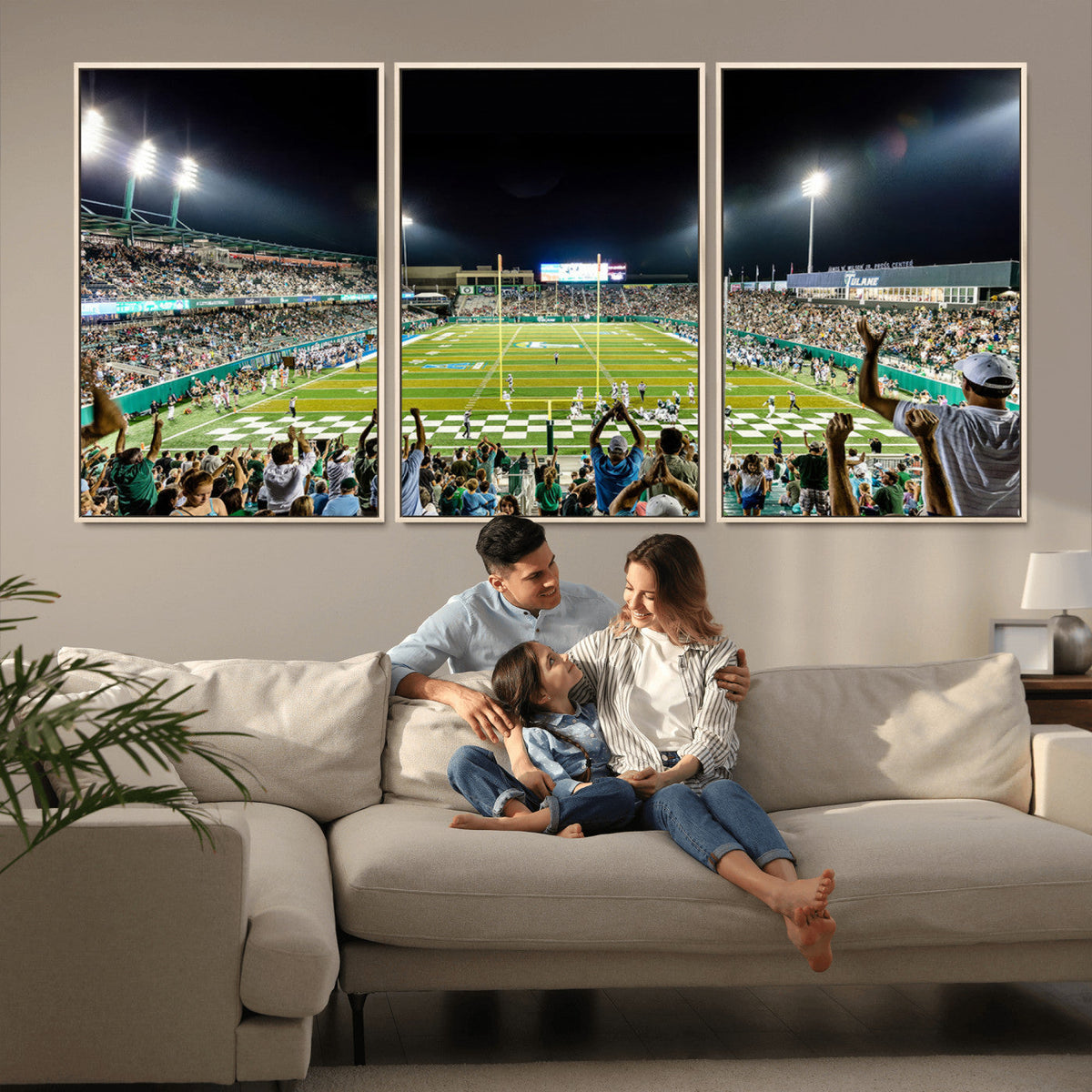 The Tulane University Green Wave Football Team Print - New