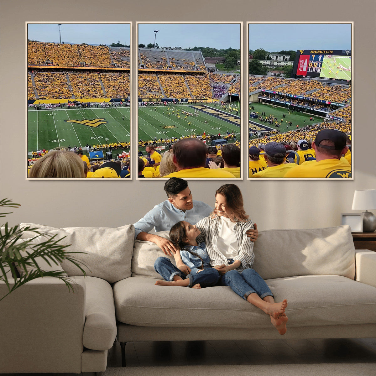 Puskar Stadium Canvas Print Wall Art - Morgantown Print -