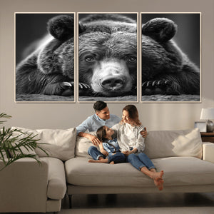 Resting Grizzly 399 Bear Canvas Print | Ready to Hang Wall