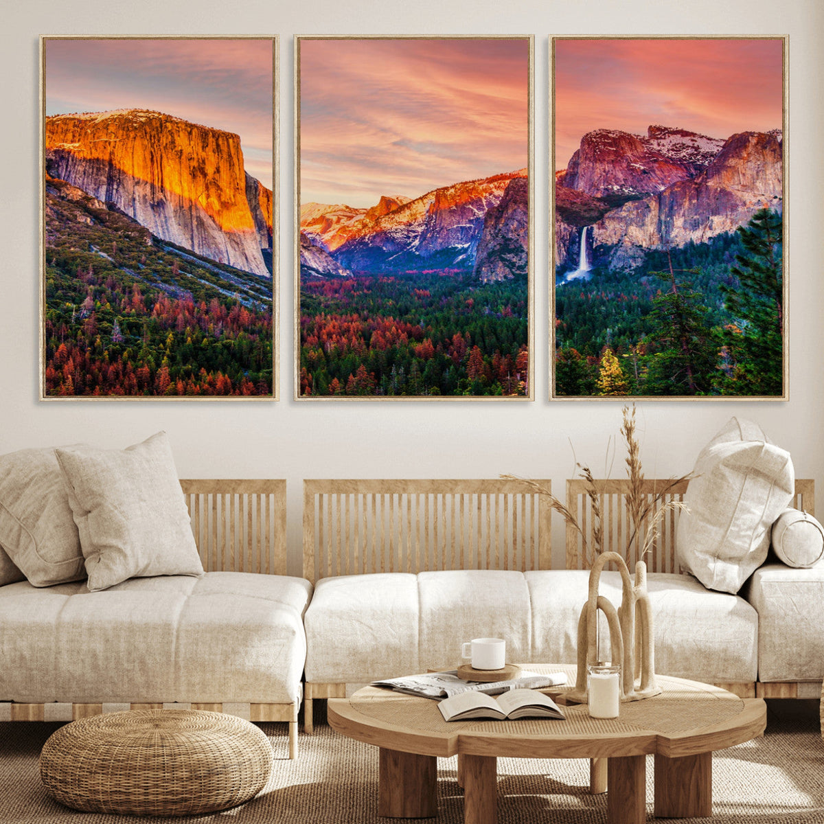 Yosemite Nal Park Wall Art Landscape Canvas Print El Capitan