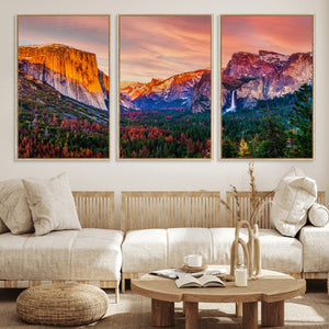 Yosemite Nal Park Wall Art Landscape Canvas Print El Capitan