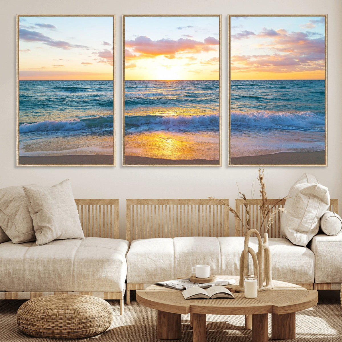 Coastal Wall Art - Vintage World Map Canvas Print with