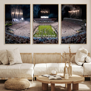 Penn State Football Wall Art Canvas Print – Framed Stadium