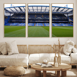 Chelsea FC Soccer Team Print - Stamford Bridge Stadium Wall