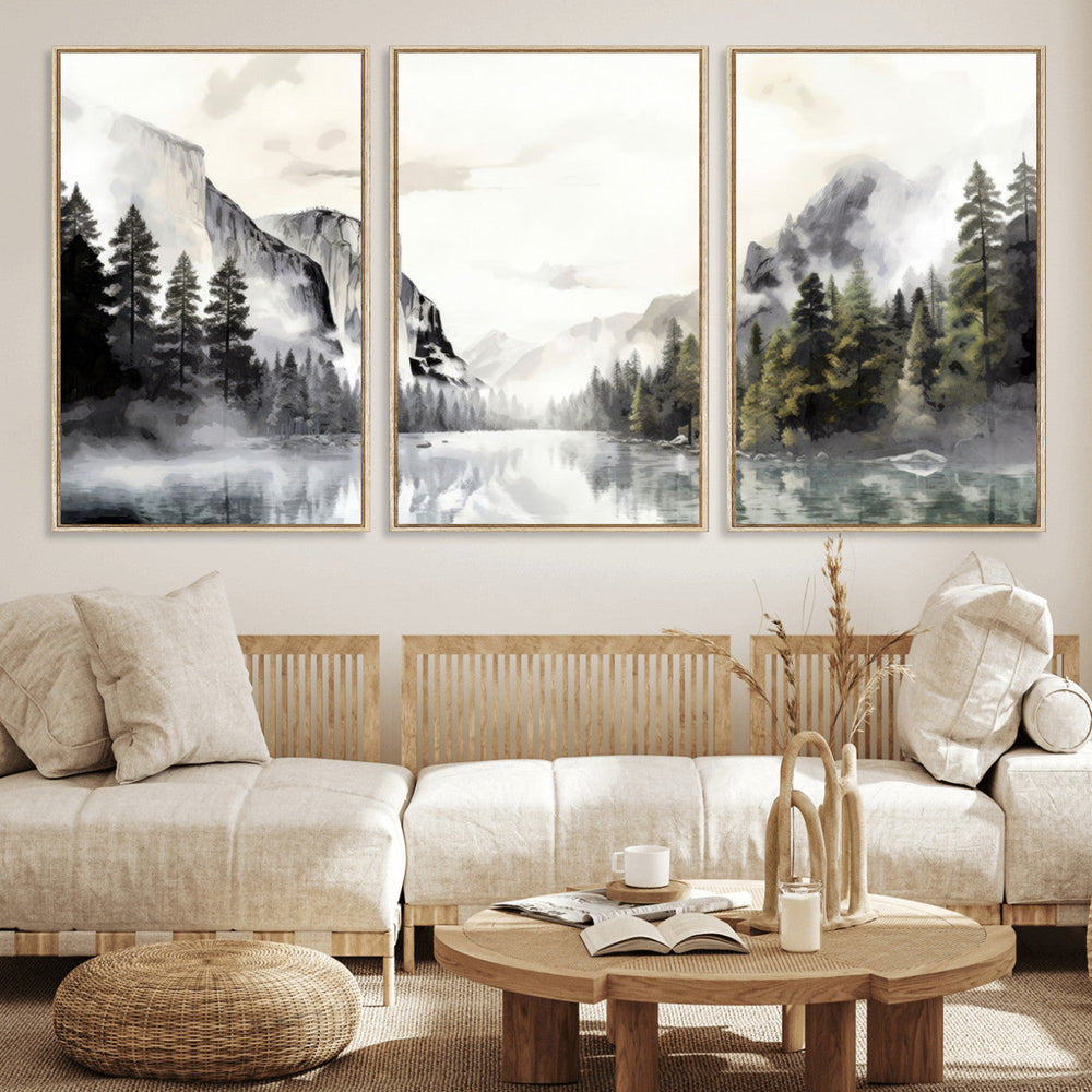 Yosemite Valley Wall Art Canvas Print – Framed and Ready to