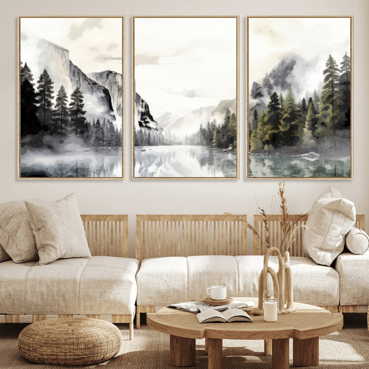 Yosemite Valley Wall Art Canvas Print – Framed and Ready to