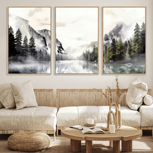Yosemite Valley Wall Art Canvas Print – Framed and Ready to