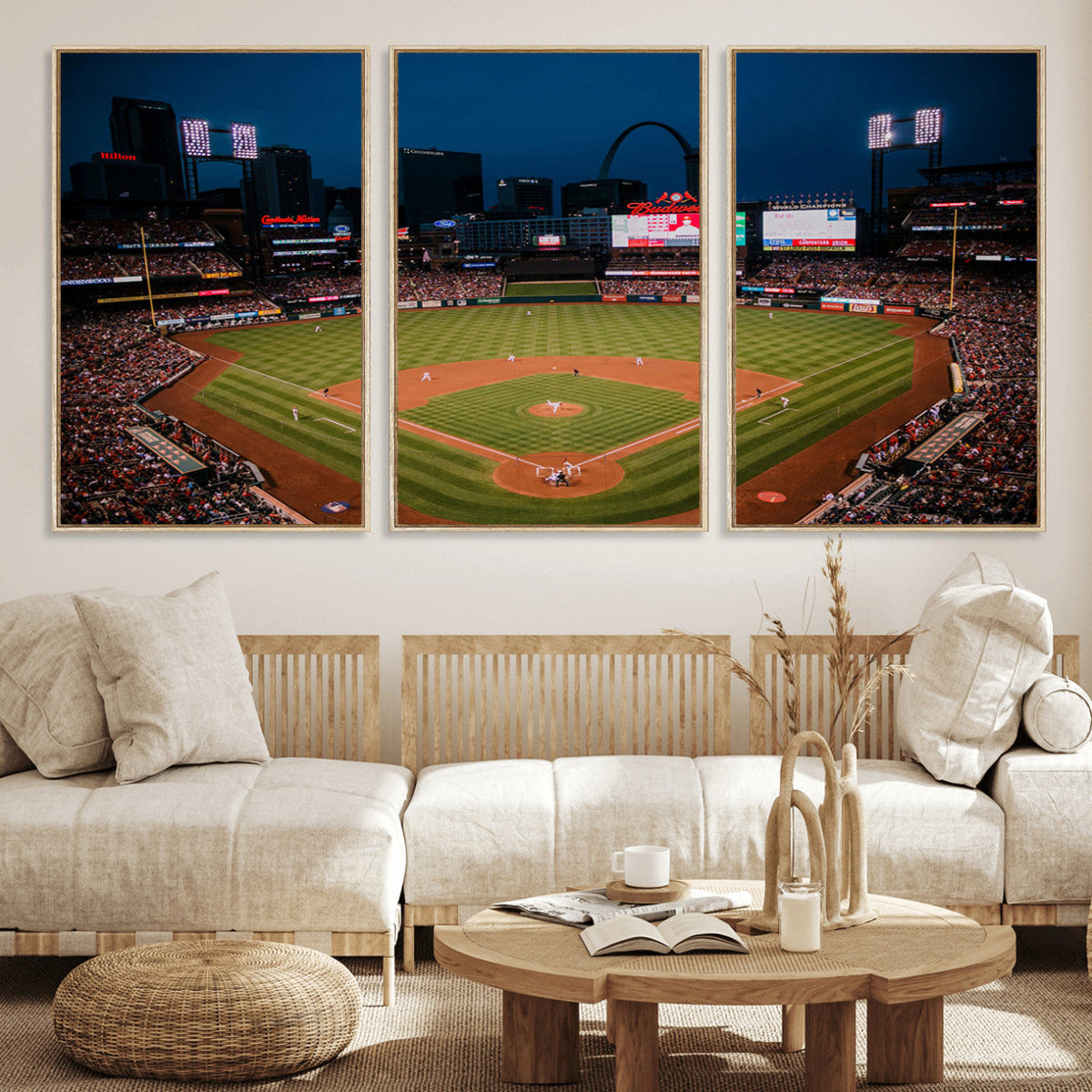 St. Louis Cardinals Baseball Team Print - Busch Stadium Wall