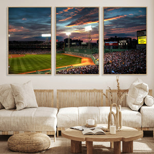 Fenway Park Wall Art Canvas Print | Large Baseball Stadium