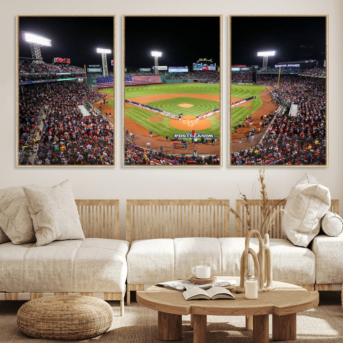 Fenway Park Wall Art Canvas Print | Large Baseball Stadium