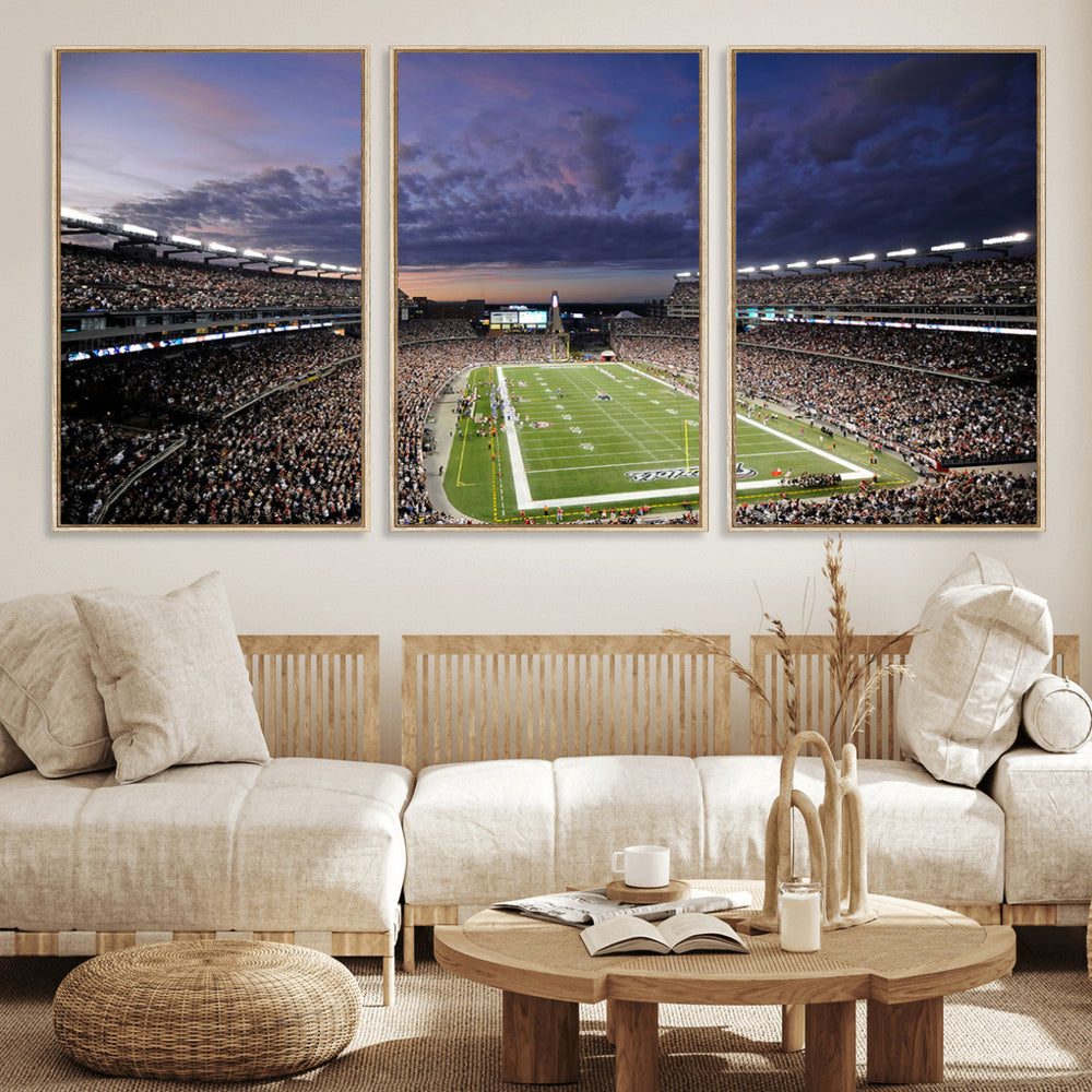 New England Patriots Football Team Print - Foxborough
