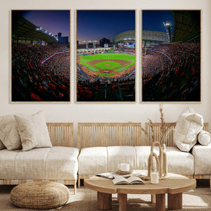 Houston Astros Baseball Print Canvas - Houston Minute Maid