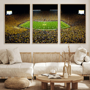 Stadium in Michigan Wall Art Canvas Print, Framed American