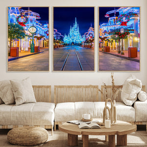 Disney Wall Art | Castle Large Wall Art Disney Magic Kingdom