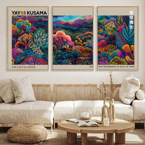 Framed Japanese 1986 Wall Art Print, Yayoi Kusama 1986 Wall