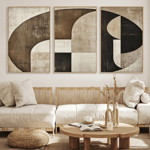 Wabi Sabi Abstract Wall Art | Geometric Modern Minimalist