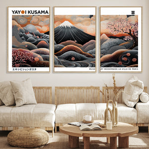 Yayoi Kusama Wall Art Canvas Print – Framed Japanese Dot Art