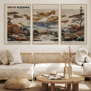 Yayoi Kusama Wall Art Canvas Print – Framed Modern Japanese
