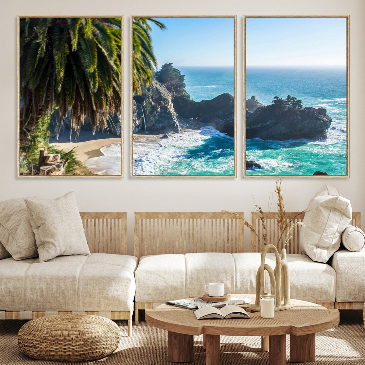 Big Sur Wall Art Canvas Print – Framed California Coastline