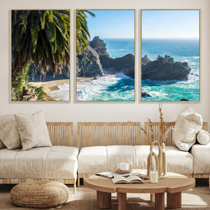 Big Sur Wall Art Canvas Print – Framed California Coastline