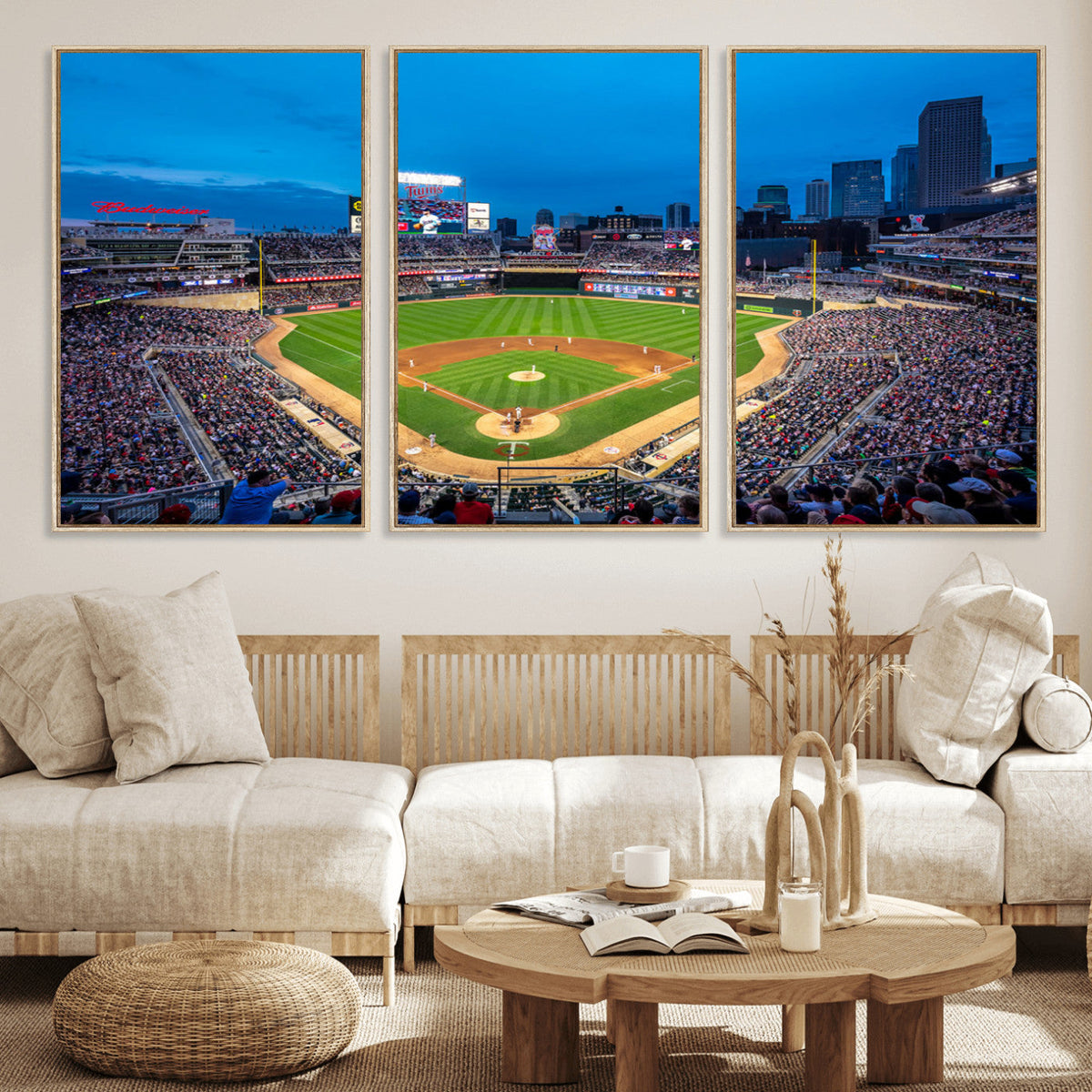 Target Field Stadium Wall Art Canvas Print – Minnesota Twins