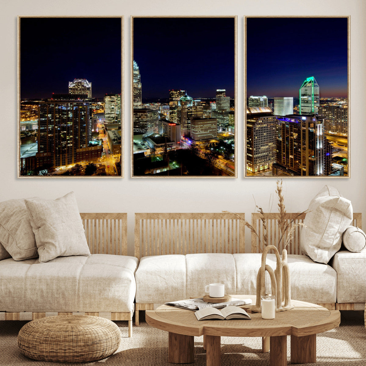 Atlanta Skyline Wall Art Canvas Print – Modern Cityscape