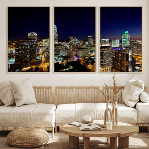 Atlanta Skyline Wall Art Canvas Print – Modern Cityscape