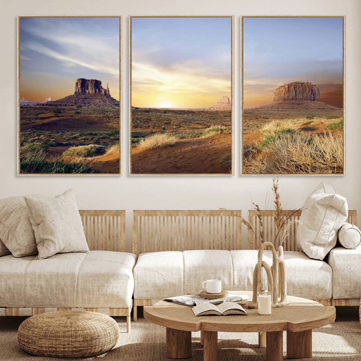 Monument Valley Desert Wall Art Canvas Print, Southwest