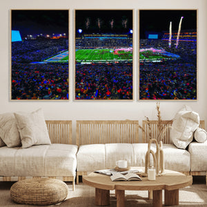 Ole Miss Rebels Vaught Hemingway Stadium Wall Art Canvas