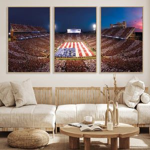 Oklahoma Memorial Stadium Wall Art Canvas Print – Oklahoma