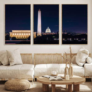Washington White House Skyline Wall Art Canvas Print –