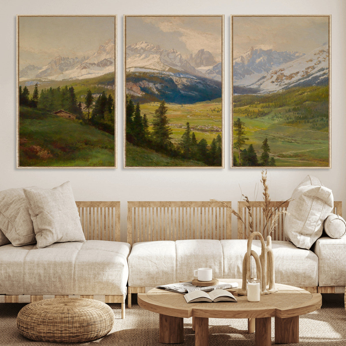 Konrad Petrides View from Mount Helm Canvas — Austrian