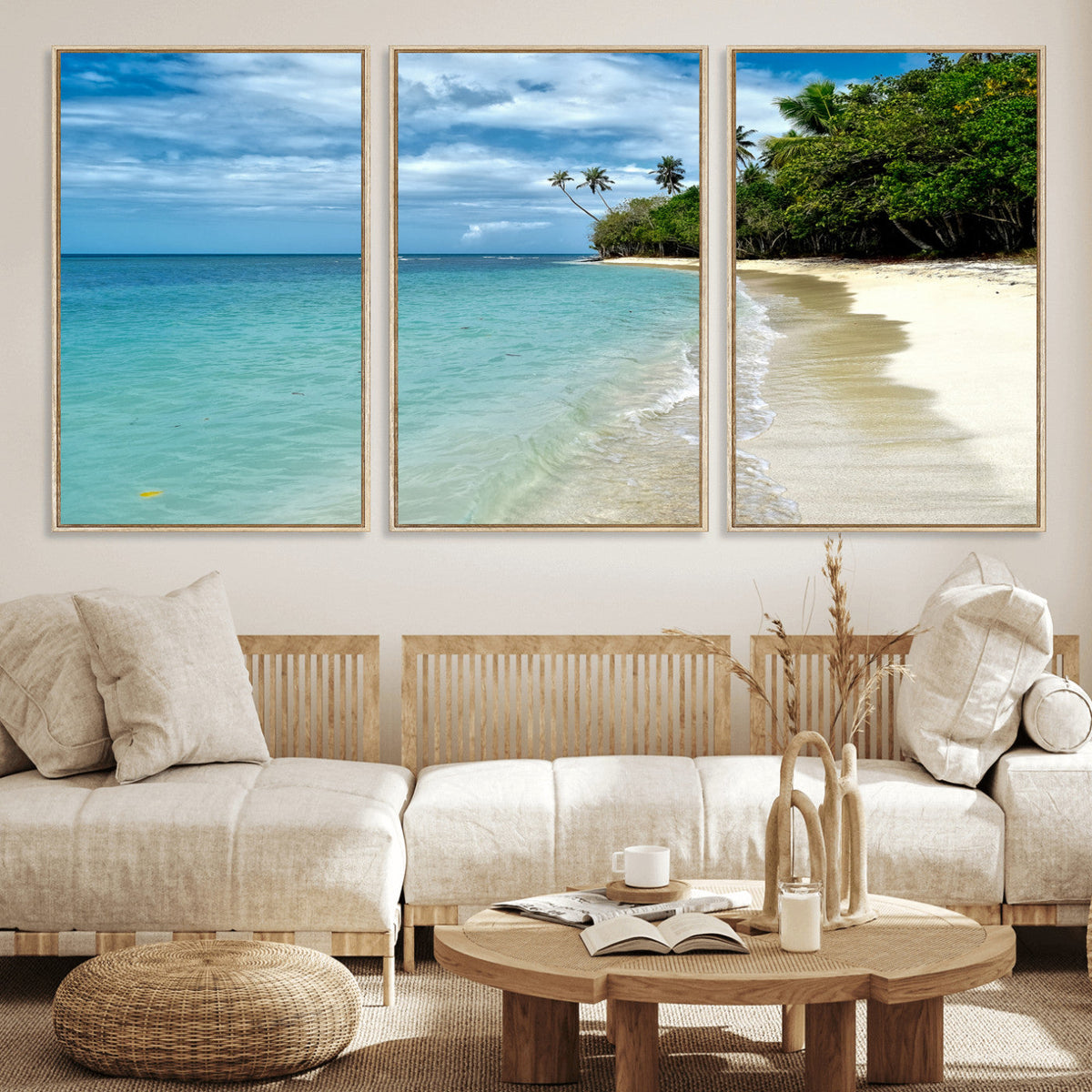 Puerto Rico Beach Paradise Wall Art – Tropical Coastal Print