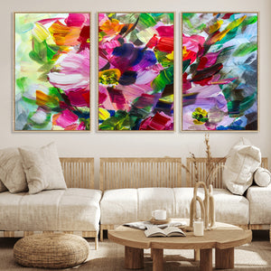 Oil Flower Abstract Canvas Print