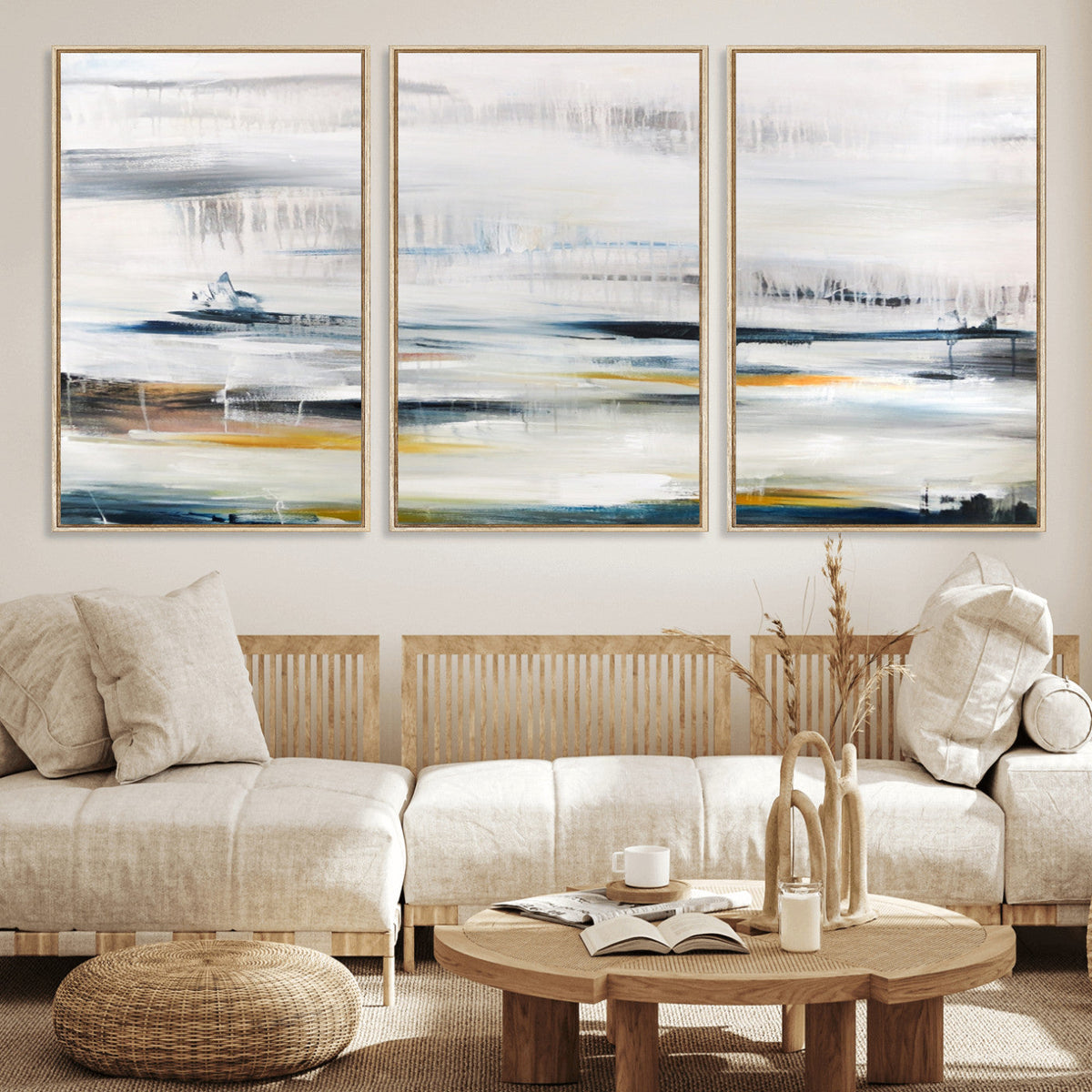 Soft Color Abstract Canvas Print