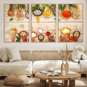 Kitchen Spice on the Table Wall Art, Kitchen Spice Wall Art