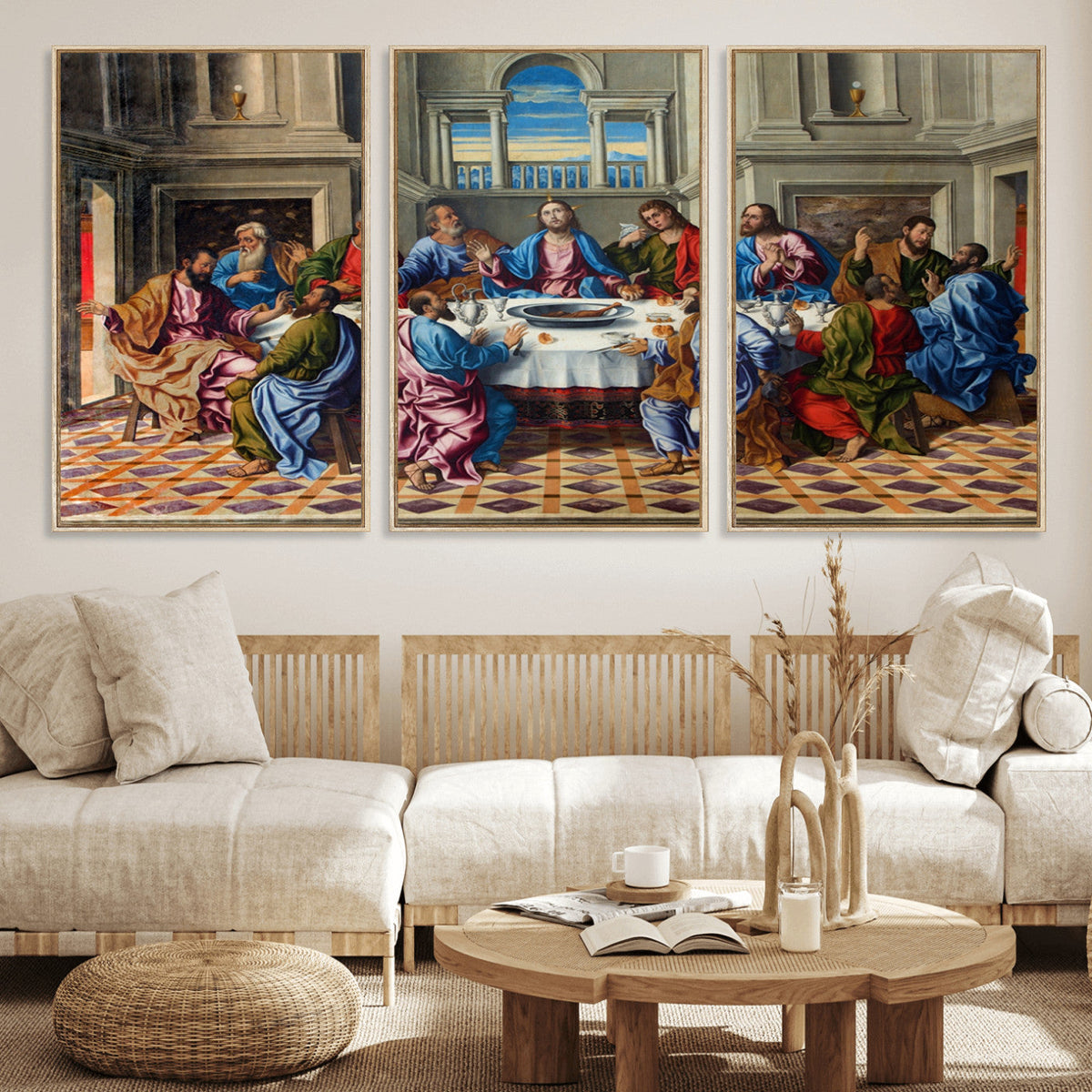 The Last Supper Multi Panel Canvas Wall Art