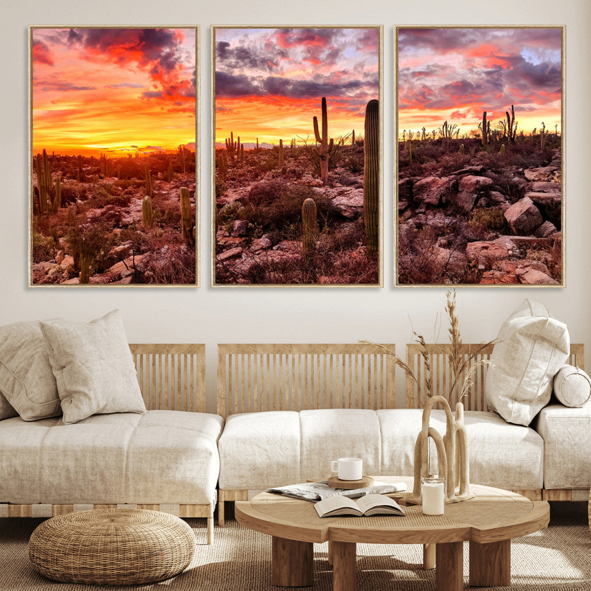 Arizona Desert Print, Western Cowboy Wall Art Print