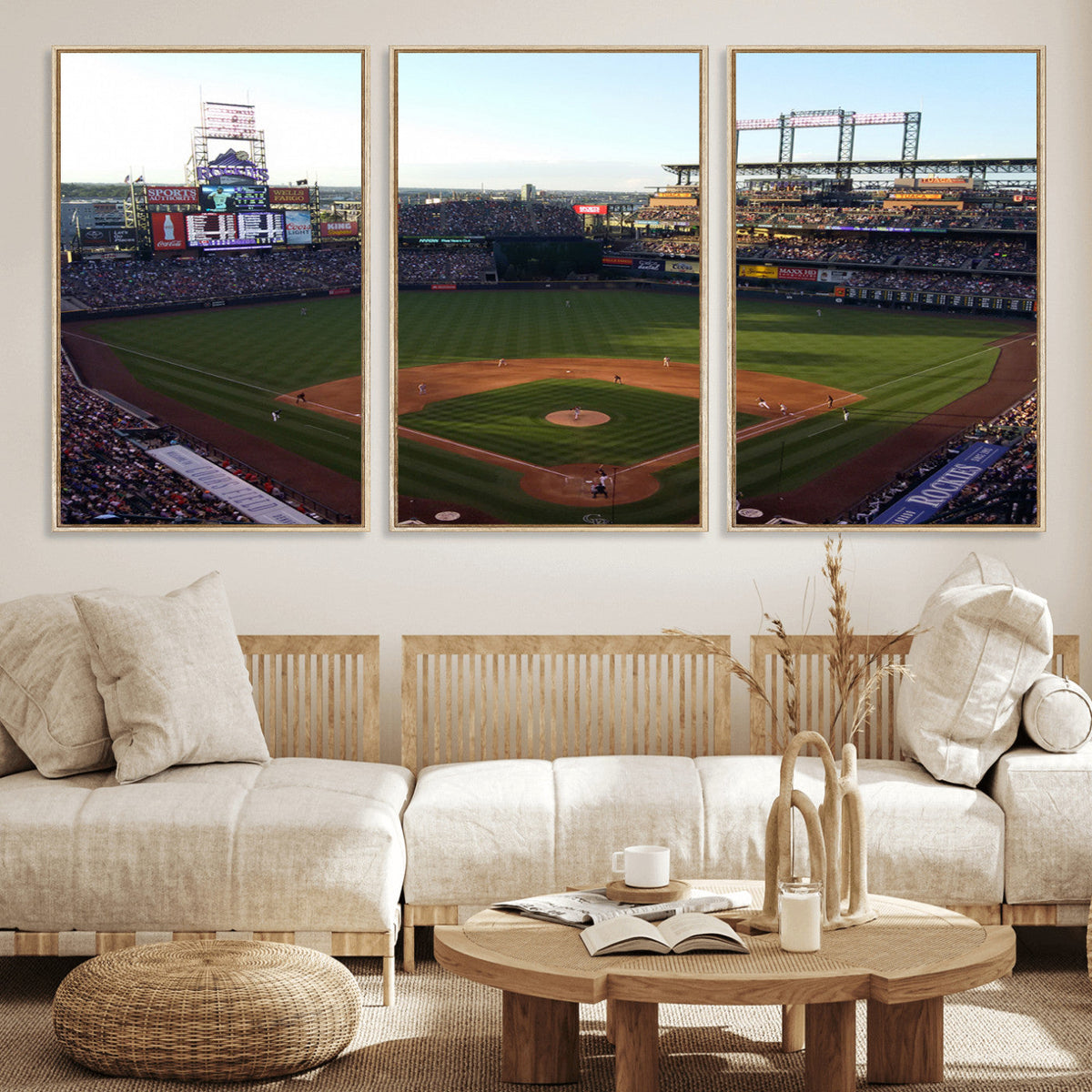 Colorado Rockies Coors Field Wall Art Canvas Print - MLB
