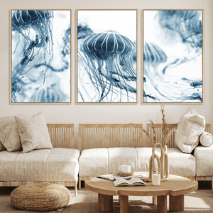 Abstract Jellyfish Canvas Print Wall Art