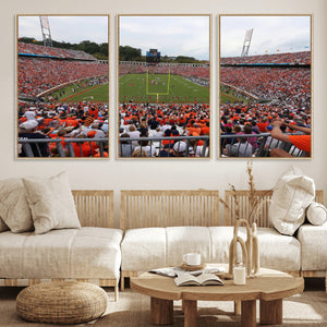 Virginia Cavaliers Football Team Print - Charlottesville Scott Stadium Print Wall Art Canvas