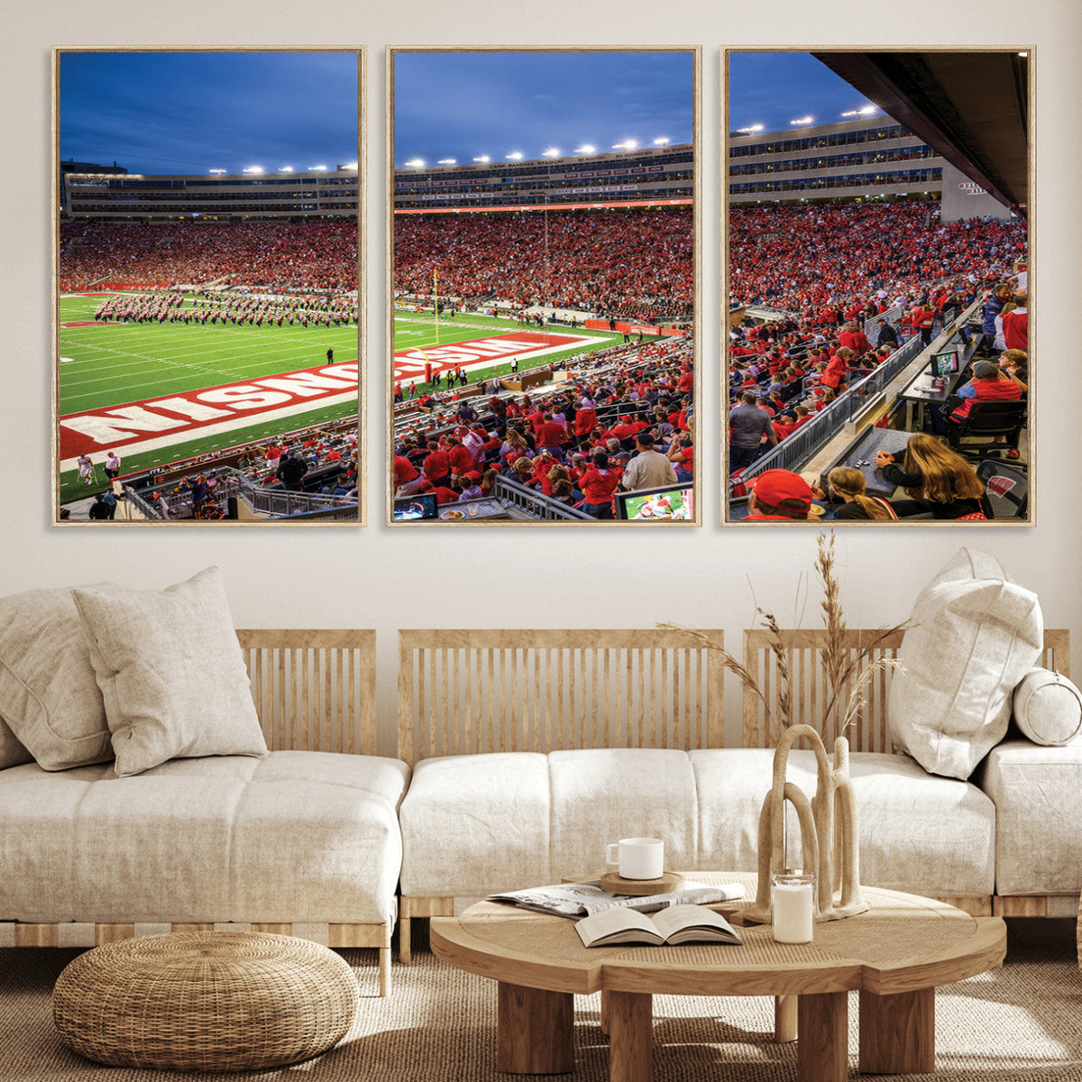 Wisconsin Badgers Football Team Print - Madison Camp Randall