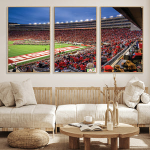 Wisconsin Badgers Football Team Print - Madison Camp Randall