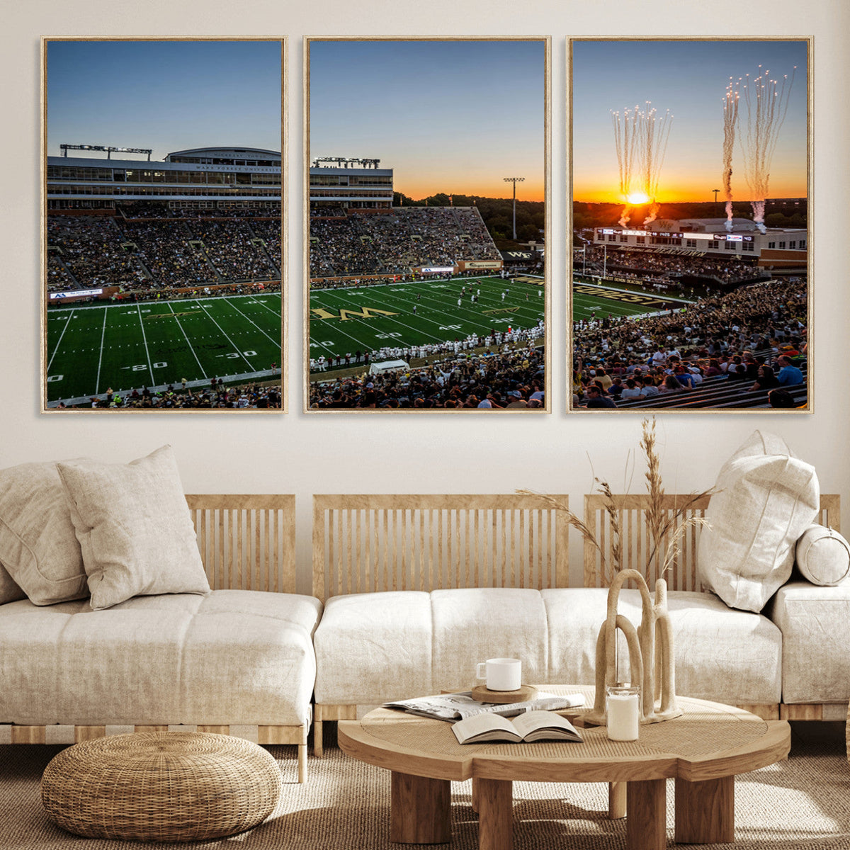 Demon Deacons Football Team Print Canvas- Winston-Salem