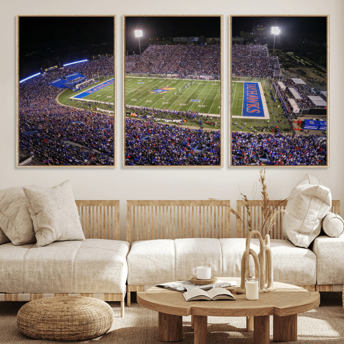 University of Kansas Jayhawks Football Team Print - Lawrence