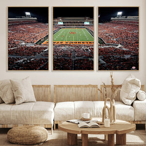 Oklahoma State Cowboys Canvas Print, Football Team Print -