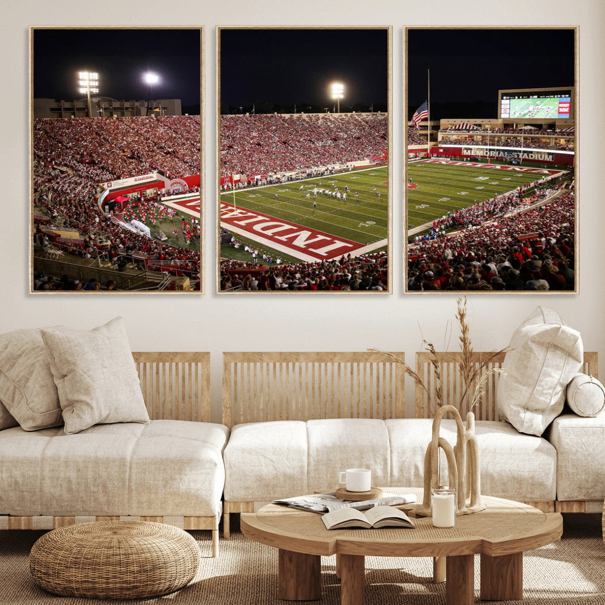 Indiana University Hoosiers Football Team Print Canvas -