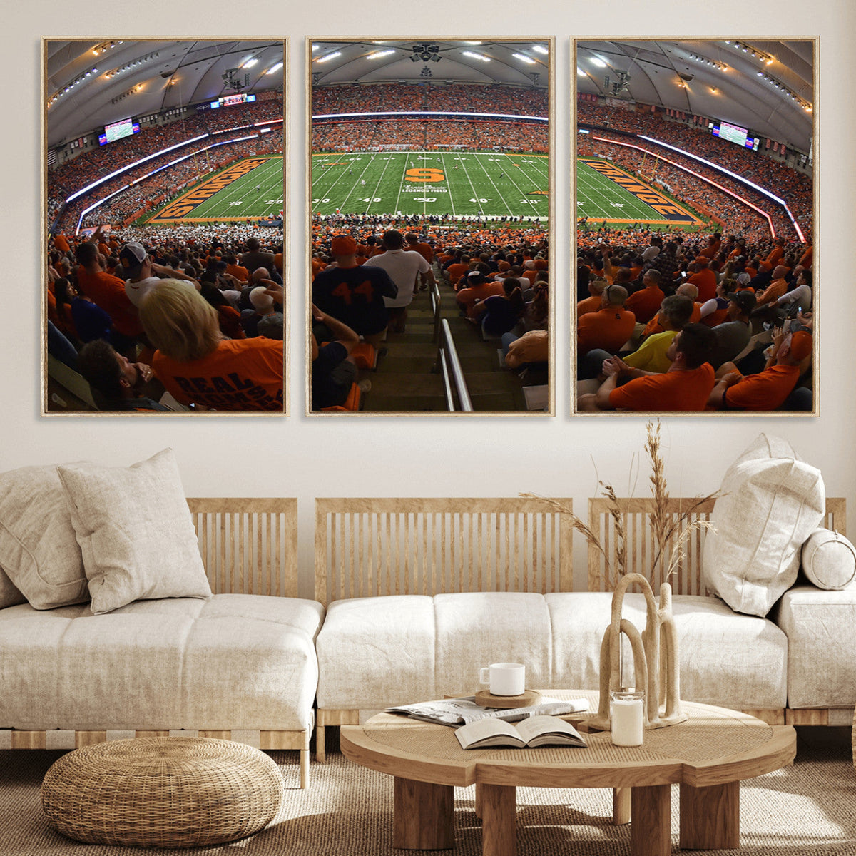 Syracuse University Orange Football Canvas Print, Football