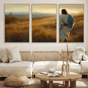 Jesus the Good Shepherd Wall Art Canvas Print -